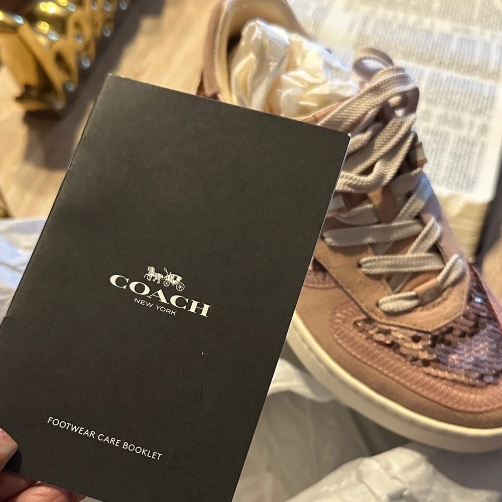 COACH CITYSOLE COURT Sequin Pink Women's Sneakers - Picture 11 of 16